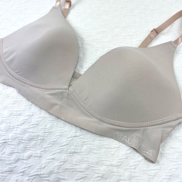 BUY 1 GET 1 FREE nautica intimates 34c nude tan wire free - Picture 2 of 9
